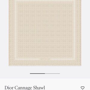 Christian Dior Cannage Shawl